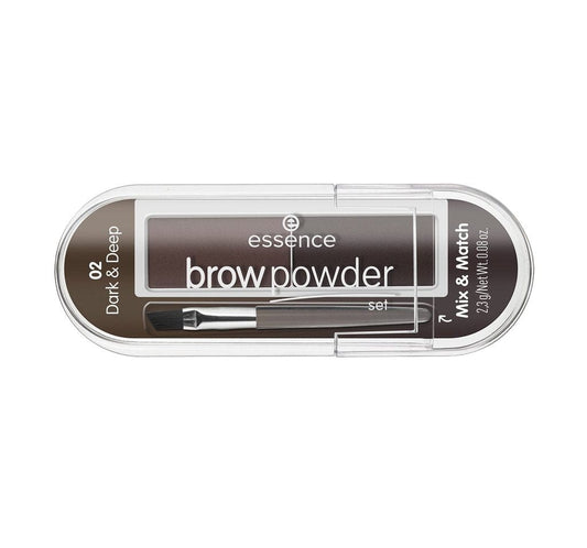 Essence Brow Powder Set (02 Dark & Deep)