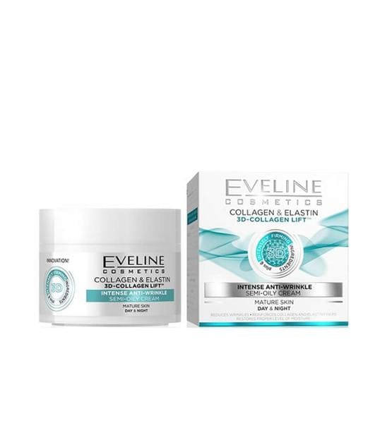 Eveline 3D-Collagen Lift Intense Anti-Wrinkle Day & Night Cream - 50ml