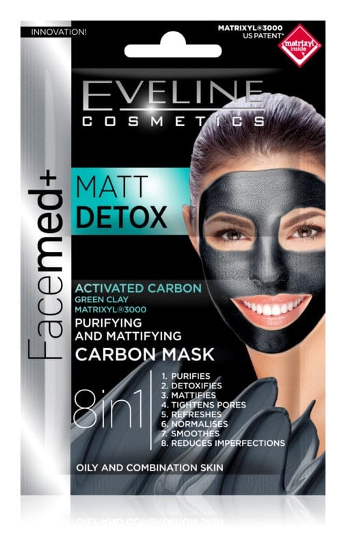 Eveline Matt Detox Carbon Mask 2x5 Ml
