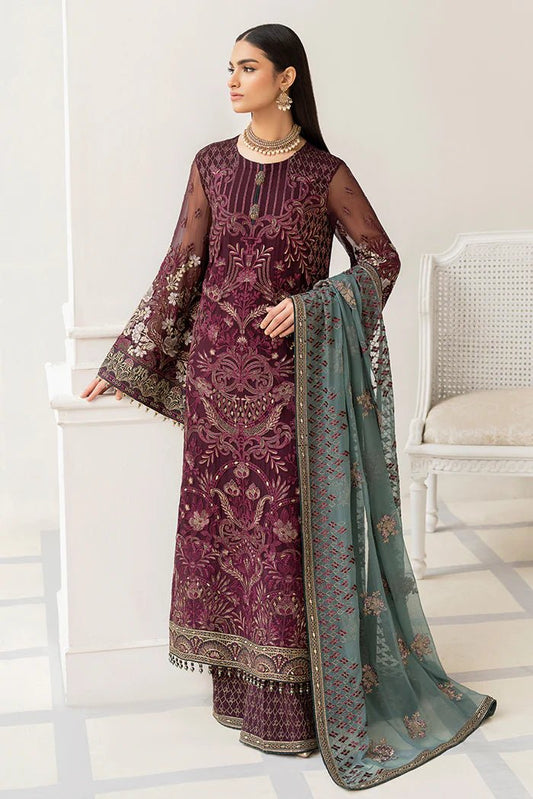 Flossie Clothing Luxury Embroidered Collection -MARVELOUS MAGENTA