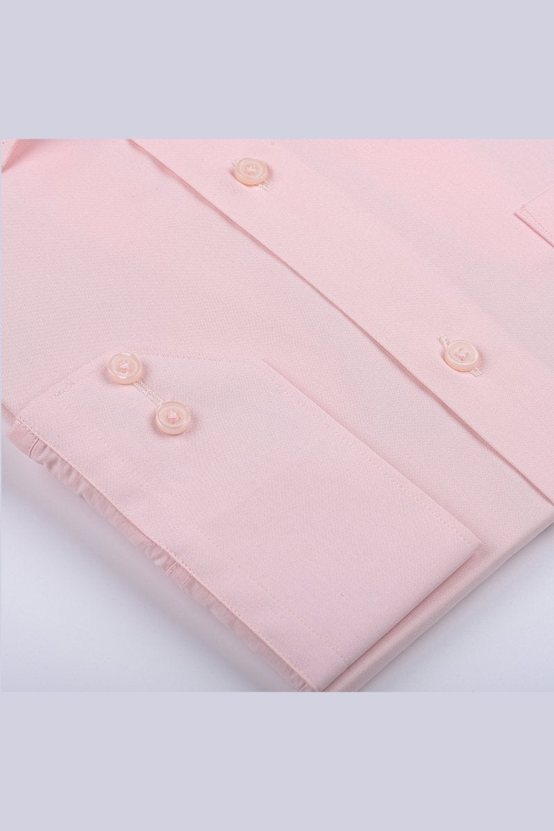Rose Pink Plain Dress Shirt