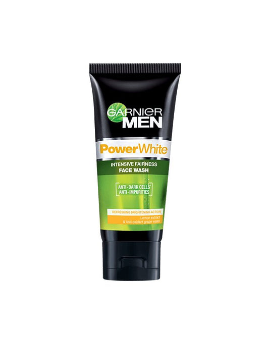 Garnier Men - Power White Face Wash 100 ml - For Brighter Skin