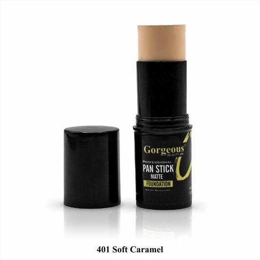 Gorgeous Beauty Uk Studio Matte Pan Stick Foundation - 401 Soft Caramel
