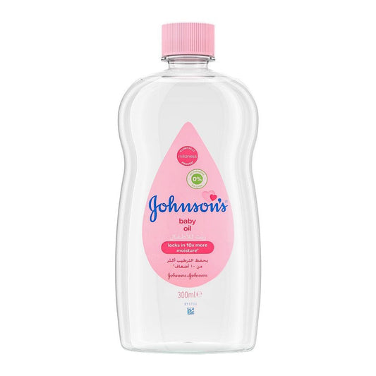 Johnson's Baby Oil, Locks In 10x More Moisture, 300ml