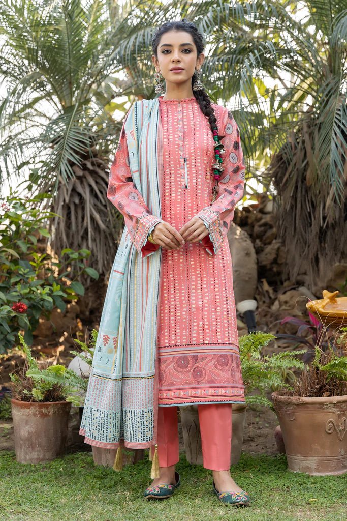 Dareechay By Lakhany Printed Lawn Unstitched 3 Piece (DPC-3009)