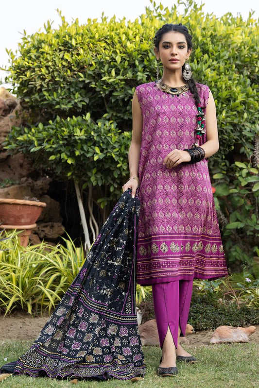 Dareechay By Lakhany Printed Lawn Unstitched 3 Piece (DPC-3001)