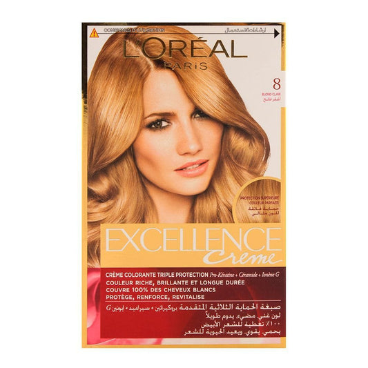 L'Oreal Paris Excellence Hair Color Light Blond 8