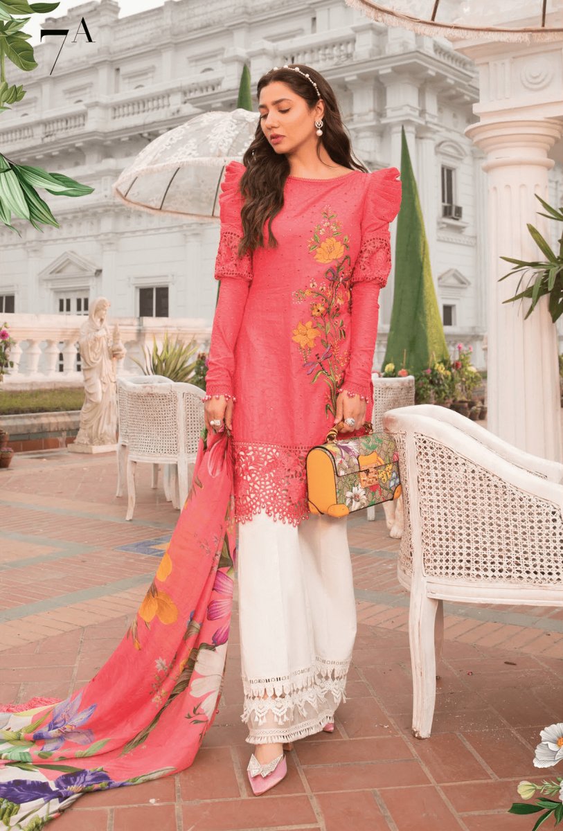 Maria.B. Unstitched Luxe Lawn "Mein Teri Aan" SS'22 D#07A