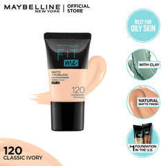 Maybelline Fit Me Matte & Poreless Foundation 18ml -120 - Classic Ivory