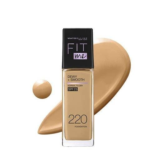 Maybelline New Fit Me Dewy + Smooth Liquid Foundation SPF 23 - 220 Natural Beige