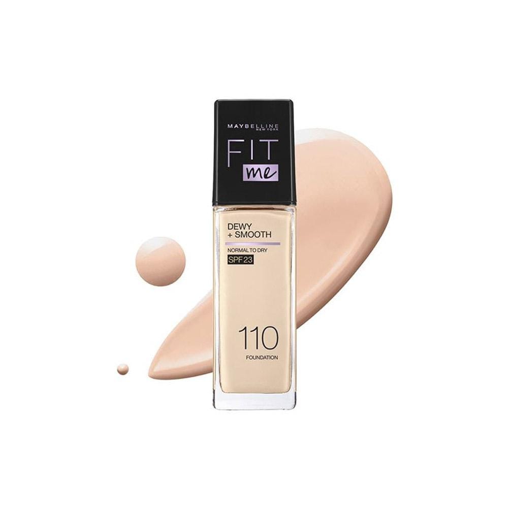 Maybelline New Fit Me Dewy + Smooth Liquid Foundation SPF 23 - 110 Porcelain