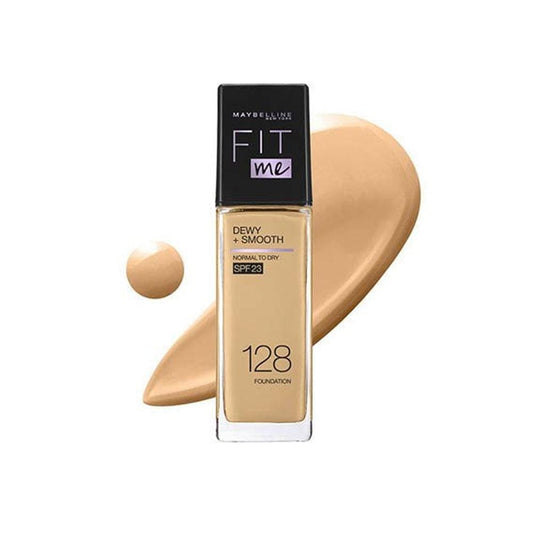 Maybelline New York- Fit Me Dewy + Smooth Liquid Foundation 128