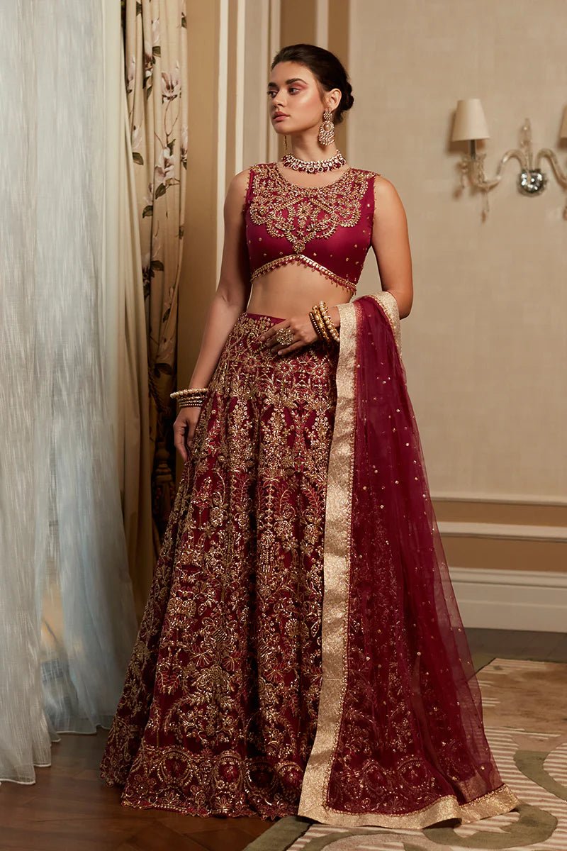 MUSHQ AMOUR COLLECTION UNSTICHED WEDDING WEAR RUBY