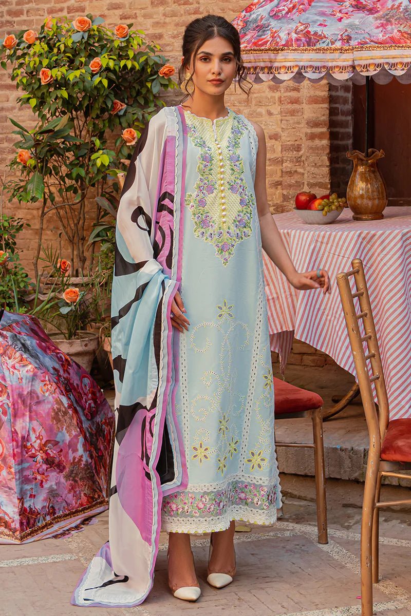 Hemline by Mushq Embroidered Lawn Suits Unstitched 3 Piece Eva