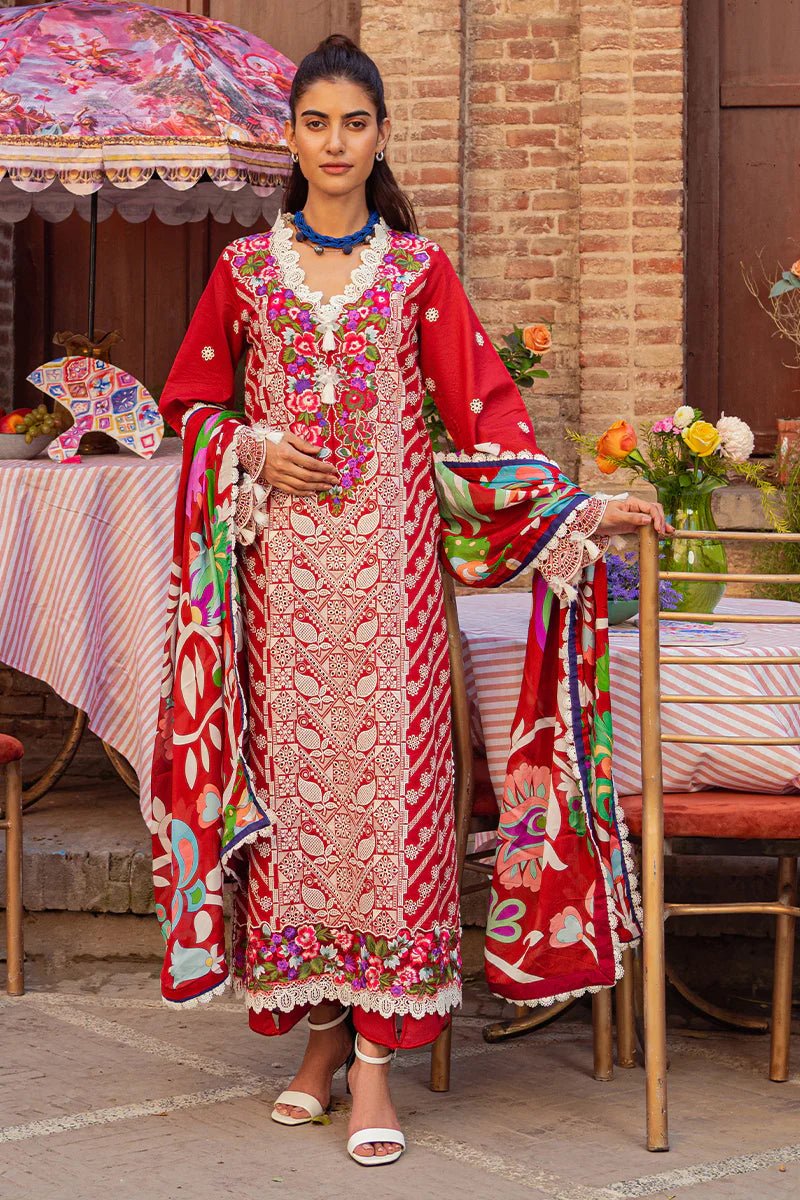 Hemline by Mushq Embroidered Lawn Suits Unstitched 3 Piece MARIA