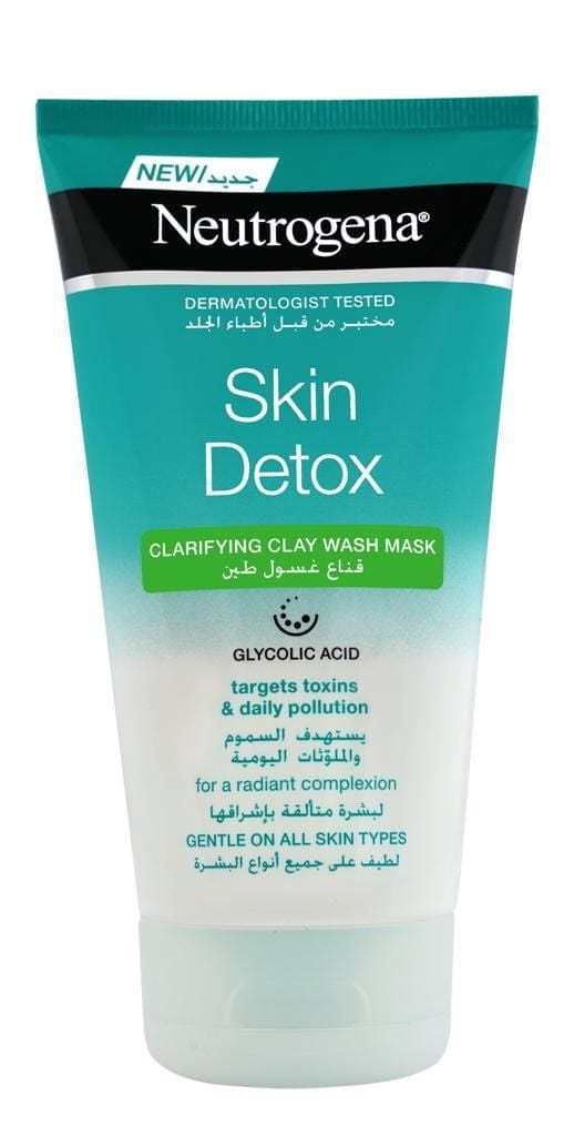 Neutrogena Face Wash Mask, Skin Detox, Clarifying Clay - 150ml