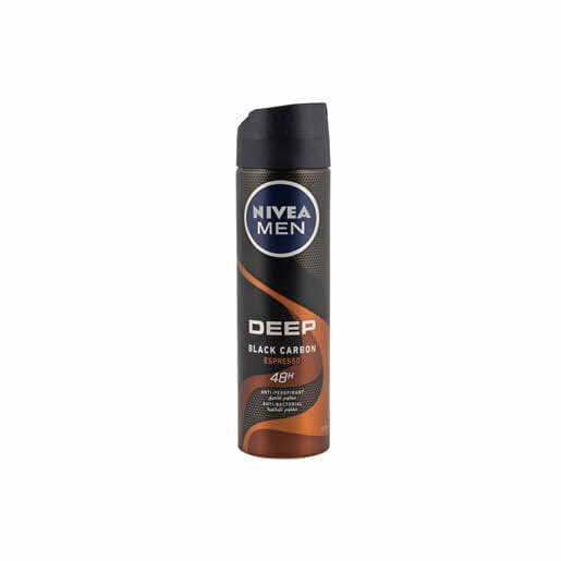 Nivea Men Deep Black Carbon Espresso Deodorant For Men 150ml