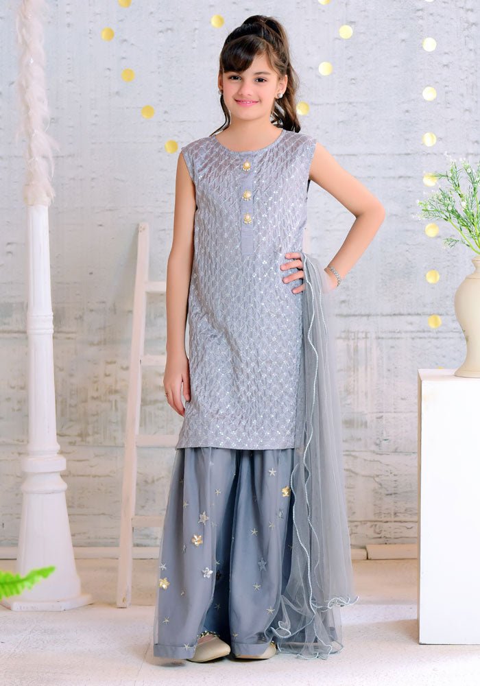 Cotton Silk Embroidered 3 Pc Suit