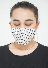 Black and white Printed Mask