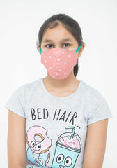 Pink Polka Dots Cotton Mask