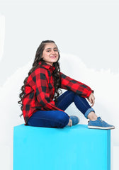 Flannel Chequered Top