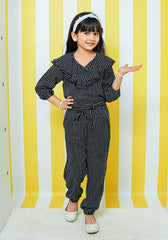 Printed Linen Jumpsuit