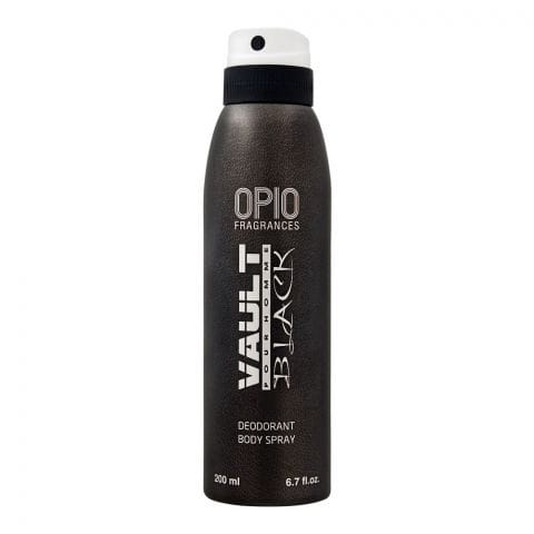 Opio Vault Black Deodorant Body Spray For Men 200ml