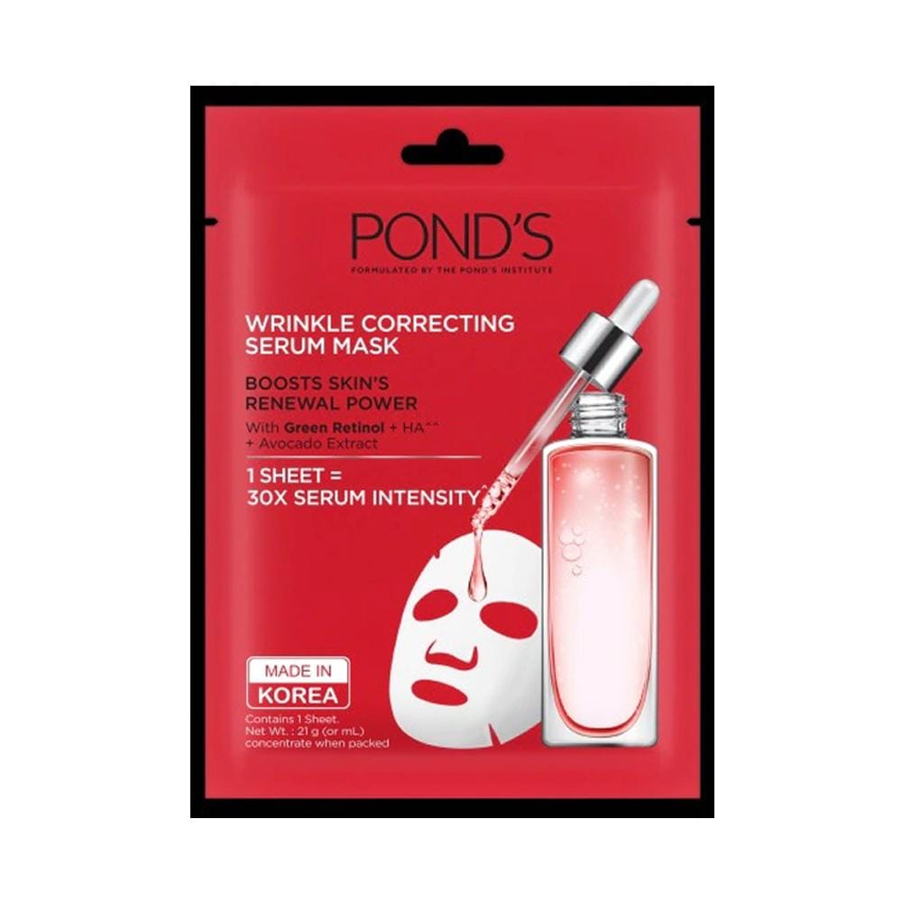 Ponds- Wrinkle Smoothing Correcting Serum Mask, 21g