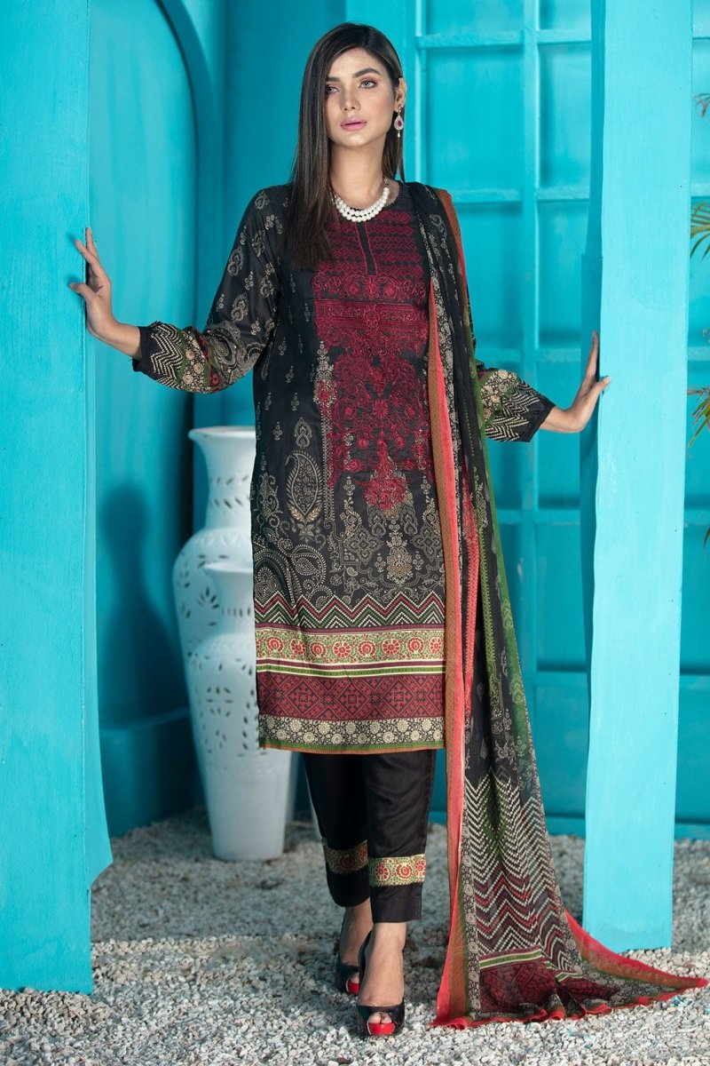 Ladies Un-Stitch Rashid Textile Diya Digital Embroidered Viscose 5476