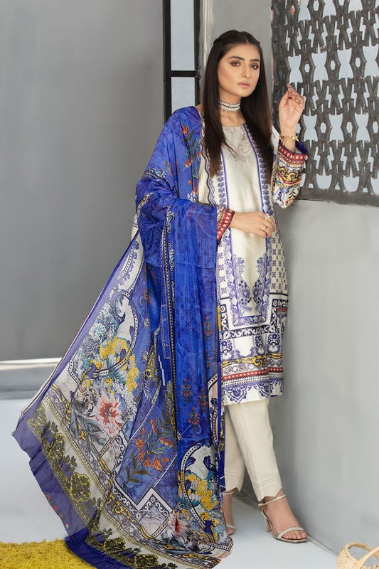 Ladies Un-Stitch Rashid Textile Marine Silk Luxury Collection 5455