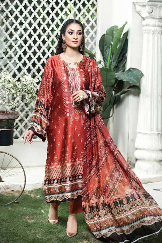 Ladies Un-Stitch Rashid Textile Marine Silk Luxury Collection 5637