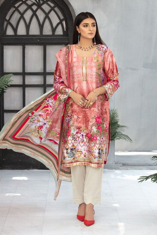 Ladies Un-Stitch Rashid Textile Marine Silk Luxury Collection 5454