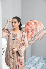 Nimral By Tawakkal Fabrics 3 Piece Unstitch Lawn Collection  D-8624