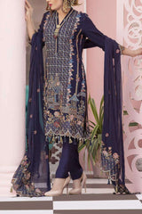 Ladies Un-Stitch  Bemisal Pure Crape/Silk Collection'2020 V.S Textile D-07