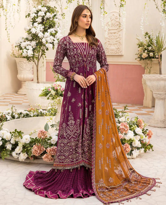 Ishya by Xenia Formals Embroidered Ladies Unstitched Chiffon Suit - FEEZA