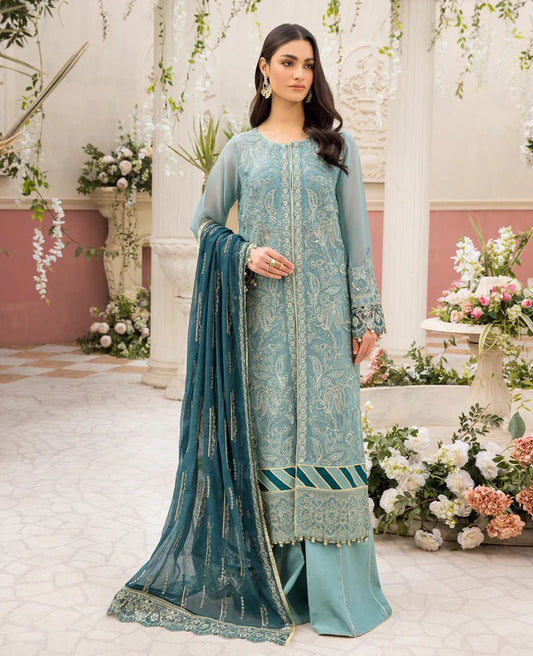 Ishya by Xenia Formals Embroidered Ladies Unstitched Chiffon Suit - HAYAH