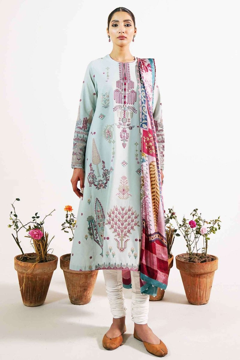 Ladies Un-Stitch Embroidered Lawn 2021 (KHUSHALA-B)